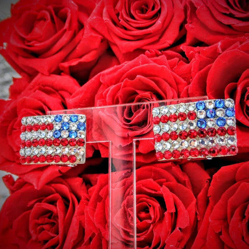 4 TH OF JULY - EJ1708 - clip on earrings - Jimmy Crystal New York