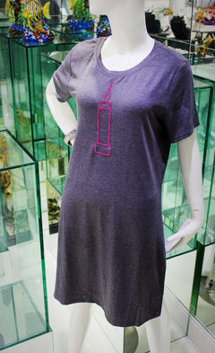 JERSEY KNIT DRESS - EMPIRE STATE BUILDING - Jimmy Crystal New York